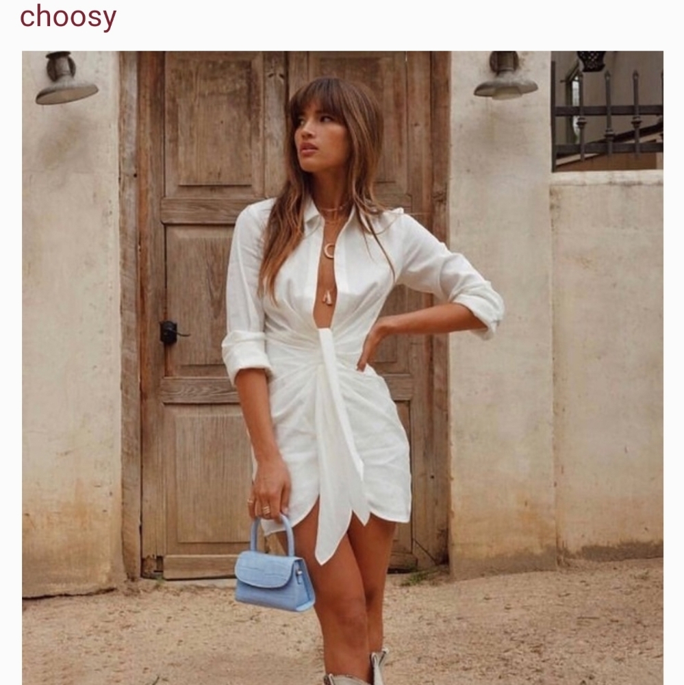 NWT Choosy Crosby deep plunging dress